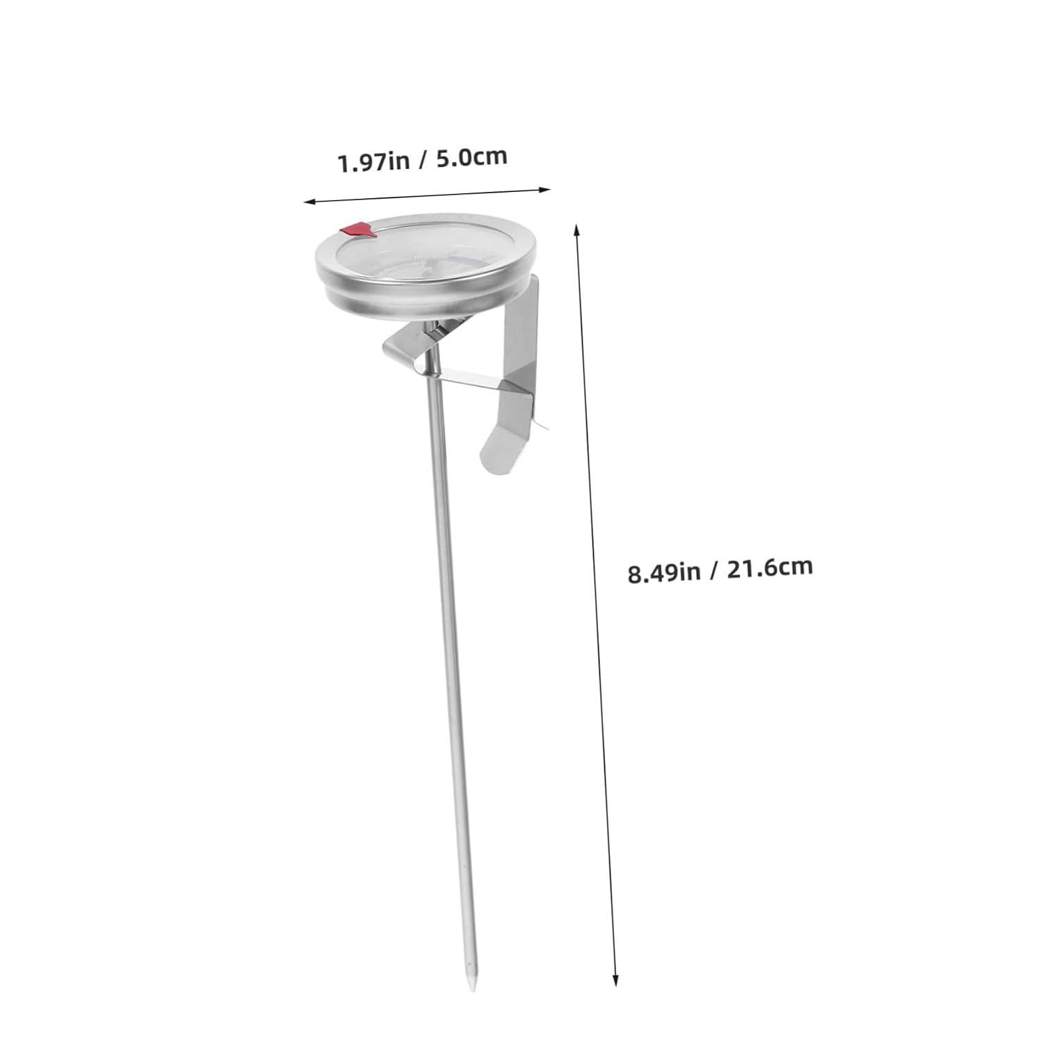Stainless Steel Oil Thermometer for Frying Meat, 8.49 Inch