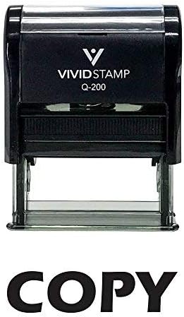 Miniatura 2 de Copia autoentintado sello de goma de oficina (mediano, negro)