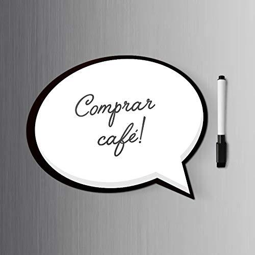Ímã De Geladeira Balão De Diálogo Anotações Recados Planner Anotações com caneta