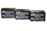 De la marca vhbw. vhbw Set 3X batería Li-Ion 2600mAh (14.4V) para cámara Sony PXW-FS5, PXW-FS5K y BP-U30, BP-U60, BP-U90.