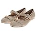Josmo Girls Mary Jane Dress Shoes Fashion Classic Slip-On Formal Flats Sandals - Gold Size 12 Little Kid