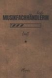  beste Musikfachhändlerin lädt Planer: inkl. Kalender 2021/2022 für die Ausbildung o. Weiterbildung  Perfekt für Frauen/Mädchen, die Musiklaten arbeiten  Ausbildungsbeginn Geschenk