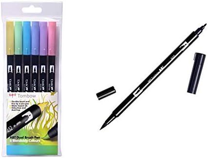 Tombow ABT Dual Brush Pen - Pastel Colours (Pack of 6)