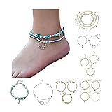✿dieses retro boho fußkettchen&armband schlichte, lässige, elegant und mode, passt perfekt zu jogginghose, sommerkleid, sandalen, hausschuhe, sonnenbrille, leggings, tshirt, jeans, armband, socken, unterhosen, jacke, bluse, uhr, oder sneaker. dieses damenbekleidung zeigt ihren charme und stil.