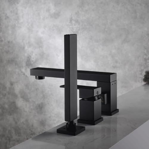 Robinet de baignoire en laiton avec inverseur fluide et douche à main - 3
