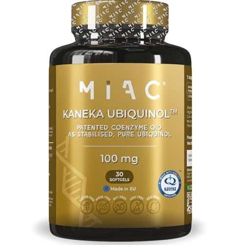 Ubiquinol 100 mg | Coenzima Q10 con Ubiquinol Kaneka | 30 Perlas | Potente fórmula con CoQ10 para energía celular, salud cardiovascular y función cognitiva | Vegano/Sin Gluten
