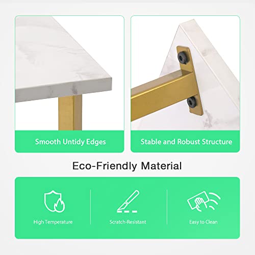 AZL1 Life Concept Modern Square Side End Accent Table for Living Room Bedroom Balcony Family and Office - Thumbnail 5
