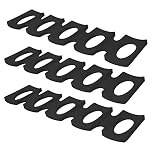GERUI 3 x Collapsible Silicone Refrigerator Bottle Holder, Black