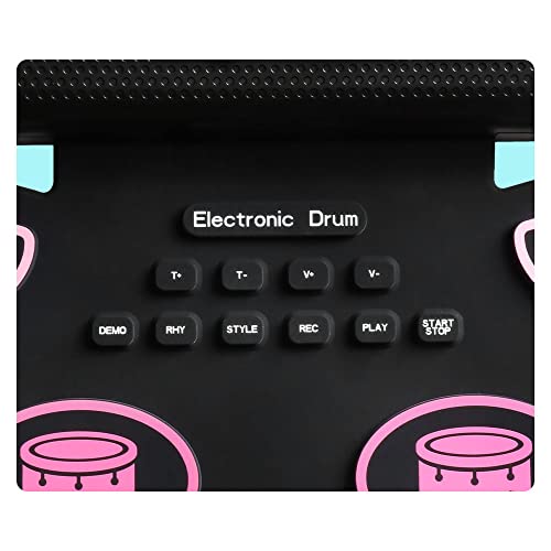Electronic Drum Set For Kids & Adults, 9 Pads Roll Up Electric Drum Kit,2 Built-In Speaker, Headphone Jack, Portable Digital Midi Practice Drum Pad For Kids Beginners #TOP4