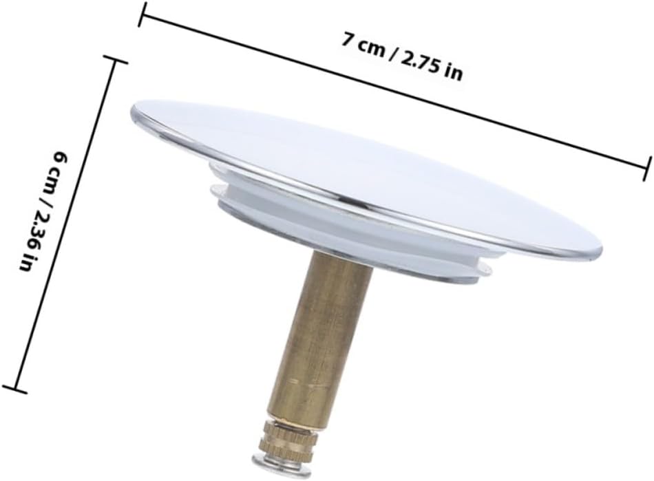 2pcs Copper Bathtub Waste Plug with Design Drain Stopper for Filtration and Easy Installation Compatible with Multiple Tubs