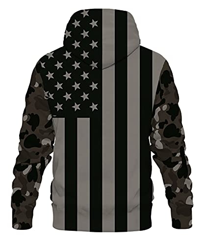 Laidipas Men's Hoodies Graphic Long Sleeve Sweater For Women Novelty 3D Black Hooded Sweatshirts For Youth Unisex Adult Fashion Sport Athletic Clothing L #TOP3