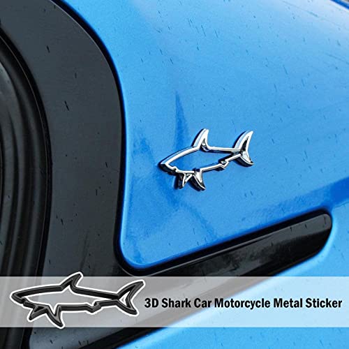 ACALU 3d Metallo Car Styling Sticker Hollow Pesce