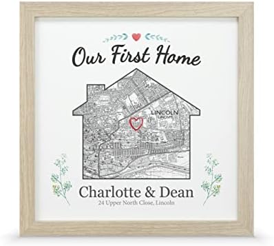 Personalised house warming map gift | New home present