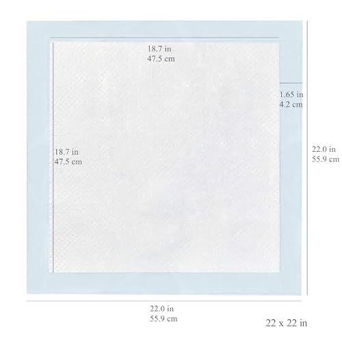 Amazon Basics Dog And Puppy Pee Pads With Leak-Proof Quick-Dry Design For Potty Training, Standard Absorbency, Regular Size, 22 X 22 Inches - Pack Of 150 #TOP1