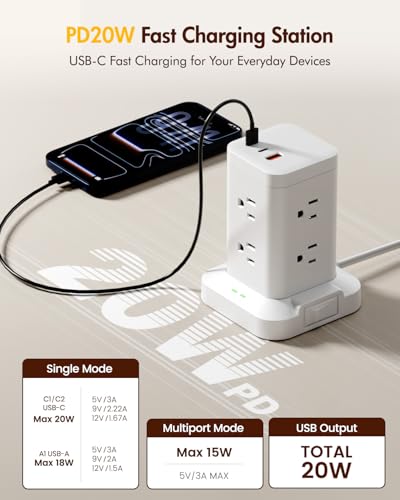 2 Pack Power Strip Tower DROPS TO - image 3