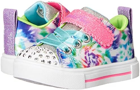 Skechers Kids Twinkle Toes Twinkle Sparks -Stormy Bright Sneaker, White/Multi, 2 Little Kid | Image 7