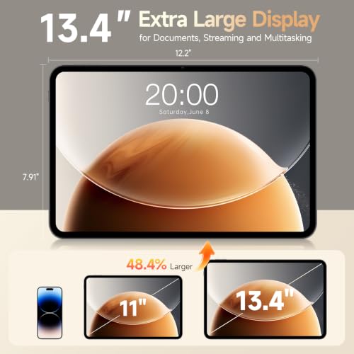 TECLAST T65 13.4" Android16 4G Tablet, 20GB+128GB 120Hz Widevine L1
