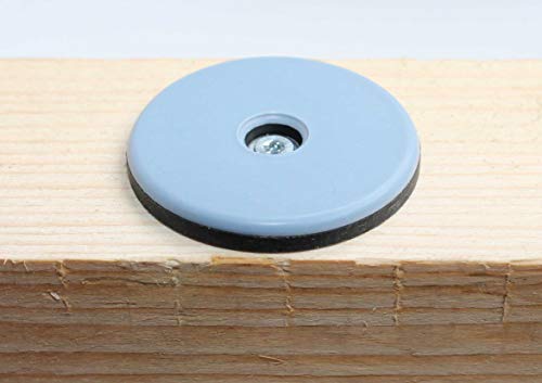 8 X Teflon per Mobili Ø 50 mm - 5 mm di spessore
