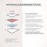 MYLILY® Perioden bielizna z wysokim stanem, szałwia, silna ochrona, bawełna organiczna, bielizna okresowa, zabezpieczona przed wyciekiem, trwała i nadająca się do prania, nietrzymanie moczu, nadaje się do noszenia w ciąży i podczas połogu (XL)