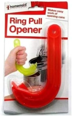 Red Ring Pull Can Opener Tin Opener Arthritis Aids jar Opener for weak Hands tin openers That Work - Citystores