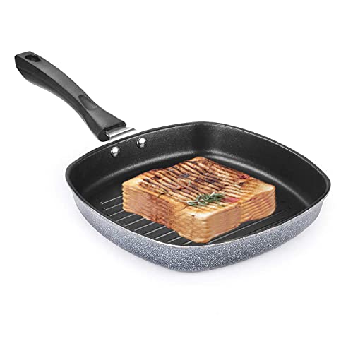 SPRINGWAY – Brand of Happiness® | Non Stick Aluminium Grill Pan 22cm, Black, 1 Piece