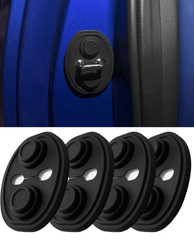 YYANBB 車用ショックアブソーバー N-ONE JG3 JG4 R2.11~ /N-VAN JJ1 JJ2 H30.7~ / N-WGN JH3 JH4 R1.8~に対応 ドアロッククッション 消音 衝撃吸収 サビ隠し キズ隠し ブラック 4個セット