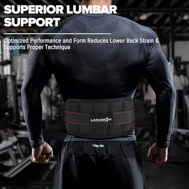 Belt for Belt Squat Dip Belt Weighted Pull Up, Heavy Duty with Structured Back Support and Squat Machine Compatible