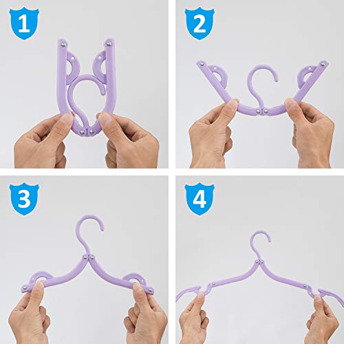 Tragbare Kleiderbügel Magic Faltbare Kunststoff Kleider Trocknen Rack mit Anti-Rutsch-Nut für Zuhause Reisen Outdoor Camping 15 Stück 5 Farben