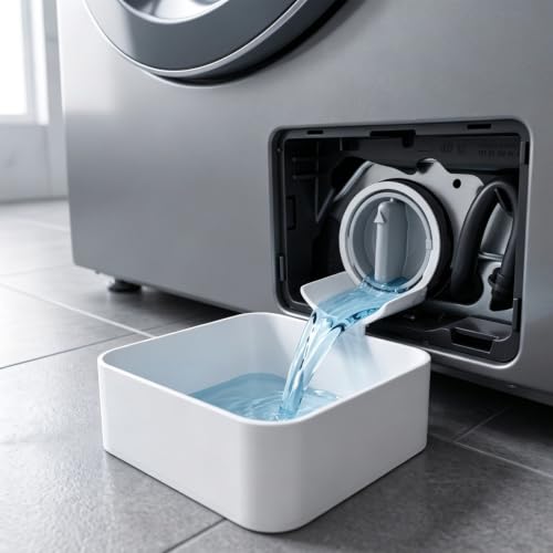 Washing Machine Drain Tray - Washer Drip Pan for Front Load Machines | Easy Installation for Basements, Apartments, Mobile Homes & Rentals