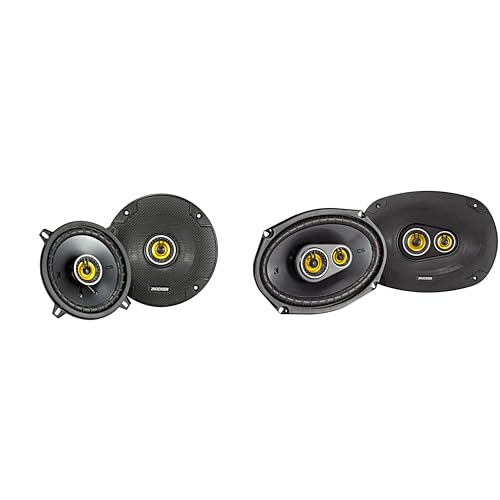 KICKER CS 6x9 & 5.25 Coaxial Speaker Bundle for Dodge Ram 1994-2011 Trucks - Durable Truck Audio Upgrade