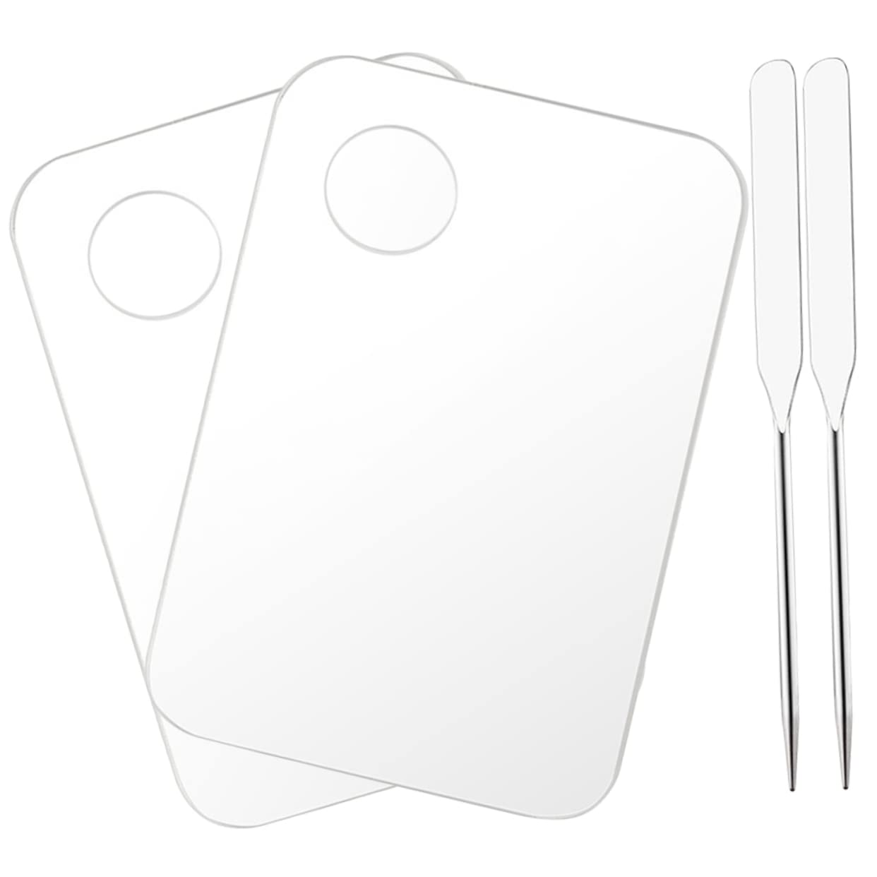 Didiseaon Complete Makeup Palette Kit Mixing Tray Spatula for Acrylic Painting Watercolor Nail Art
