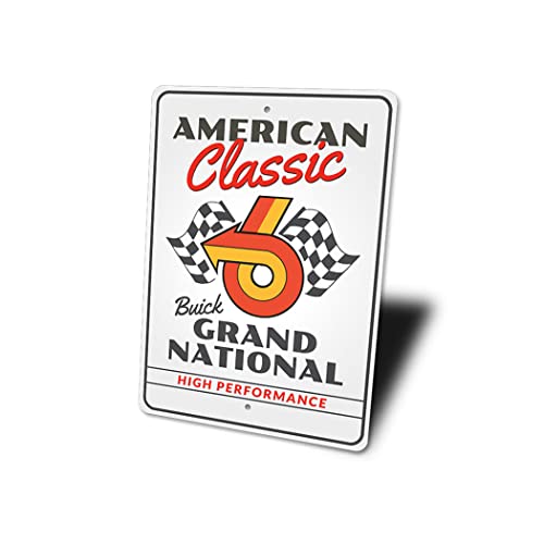 American Classic Buick Grand National, Garage Wall Decor, Father's Day Sign, Classic Car Sign - 8" x 12"