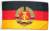 Hohe Farbbrillanz XXL Flagge Fahne Deutschland DDR 150 x 250 cm