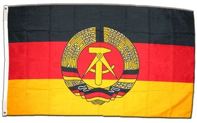 Preisvergleich Produktbild XXL Flagge Fahne Deutschland DDR 150 x 250 cm