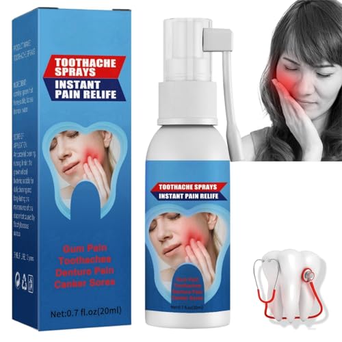 Toothache Relieving Spray Toothache Pain Relief for Adult Oral Care Spray Dental Pain Relief Pain Spray for Toothache Relief Pain Relief for Toothache Gum Pain Spray Effective Toothache Remedy Spray