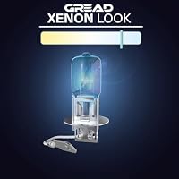 Gread - H3 Lampe Auto H3 12V 55W - super-white - Frontscheinwerfer 8500k E-Prüfzeichen eintragungsfrei - Xenon Optik - 2 Stück – Ansicht 3