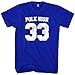 Mixtbrand Men's Polk High Football T-shirt L Royal