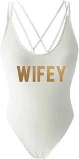 Bride Squad Bachelorette Pool Party One Piece High Leg Swimsuit