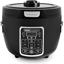 Aroma Professional Touch Glass Lid, Food Steamer, Slow Cooker, Multicooker with 11 Preset Functions, Steam Tray, Measuring Cup, Rice Spatula, 20 Cooked