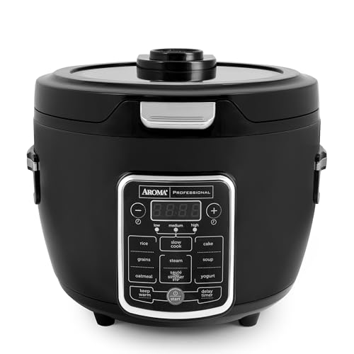 Aroma Professional Touch Glass Lid, Food Steamer, Slow Cooker, Multicooker with 11 Preset Functions, Steam Tray, Measuring Cup, Rice Spatula, 20 Cooked by AROMA - Used condition - US$38.08