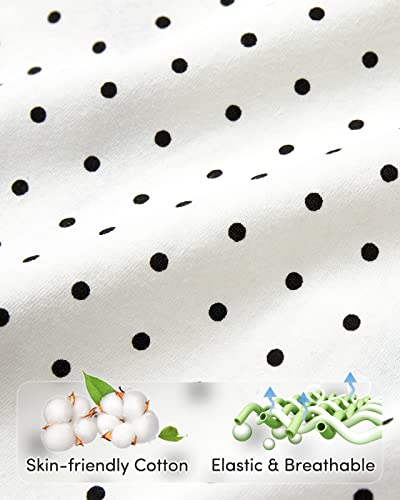 Adorel Teen Girls Cotton Brief Underwear Panties Pack Of 8 Black, White, Grey, Dots 11-12 Years (Manufacturer Size M) #TOP1