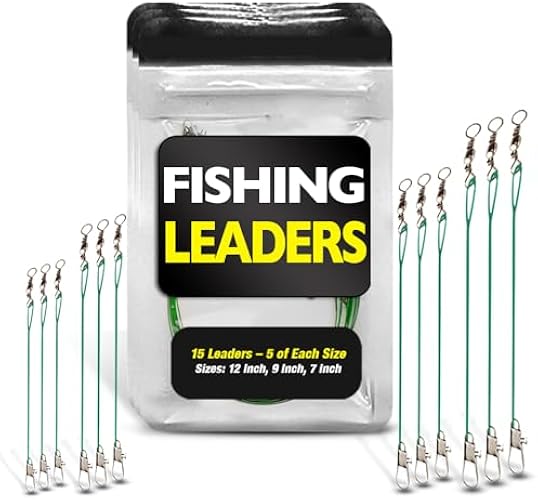Fishing Leaders with Swivels - Carp - Pike - Catfish - Muskie - Walleye - Bass - Mackerel - Snapper