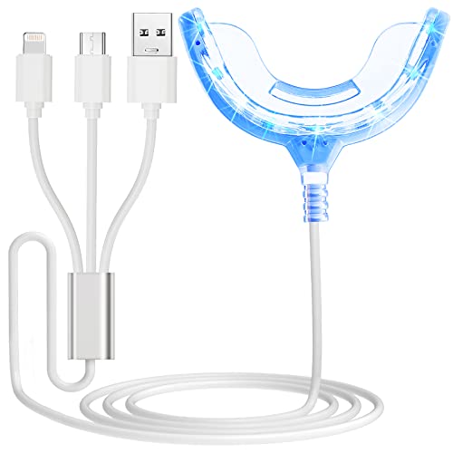 Led Teeth Whitening Light, Tytca Teeth Whitening Accelerator Light With 16X More Powerful Blue Led Light Connected With Iphone/Android/Usb For Home Use Helps Effectively Remove All Kinds Of Stain #TOP26