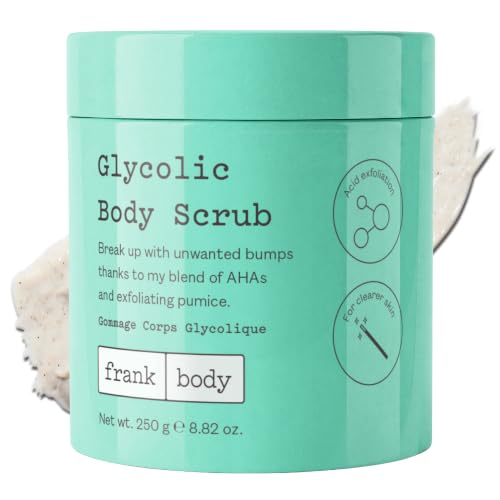frank body Glycolic Acid Body Scrub | Fights KP & Breakouts, Spot...