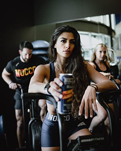 Nocco Bcaa Energy Drink Blood Orange - 12Oz Cans (Pack Of 12) 180Mg Of Caffeine, Sugar Free & Low Calorie Carbonated Beverage With Bcaas - Vitamin B6 And B12, & Biotin - Grab & Go Clean Energy Drinks #TOP6
