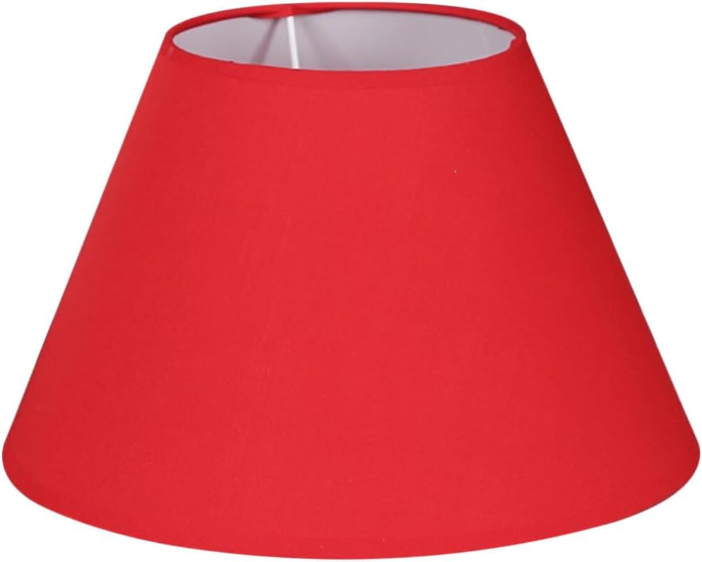 FRCOLOR Small Retro Style Drum Lampshade Elegant Cloth Shade for Table and Wall Lights Vintage Color Design for Bedroom and Living Room Easy to Install Home Decor