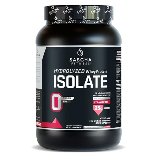 SASCHA FITNESS Hydrolyzed Whey Protein Isolate100% Grass-Fed 2.11 Pounds Caramel Flavor product thumbnail 12