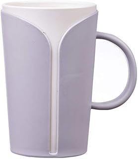 LHTCZZB Enjuague bucal Copa de Gran Capacidad Pareja Un Par De Simples de la casa Dentro y Fuera de Dos Colores con Silicona Taza de Lavado Conjunto Toothbrushing Copa Copa Beber (Azul/Verde)