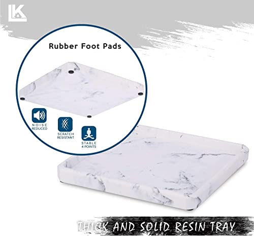 Lkkl Mason Jar Bathroom Accessories - 5Pcs Mason Jars Soap And Lotion Dispenser Set - Bathroom Sets 2 Apothecary Jars, 1 Toothbrush Holder, 1 Soap Dispenser, 1 Bathroom Tray (Black/White) #TOP7