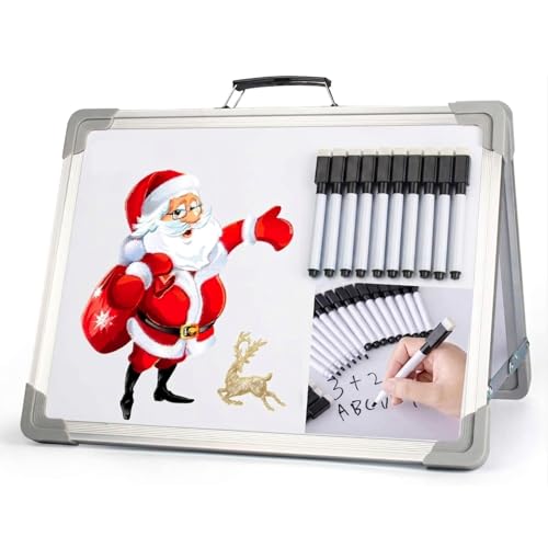 Autoau Whiteboard Marker 10 Stück, Folienstift Abwischbar Magnetisch Whiteboard Stifte Schwarz Dry Erase Marker für Whiteboards Memoboard Flipchart(11.3 * 1cm)